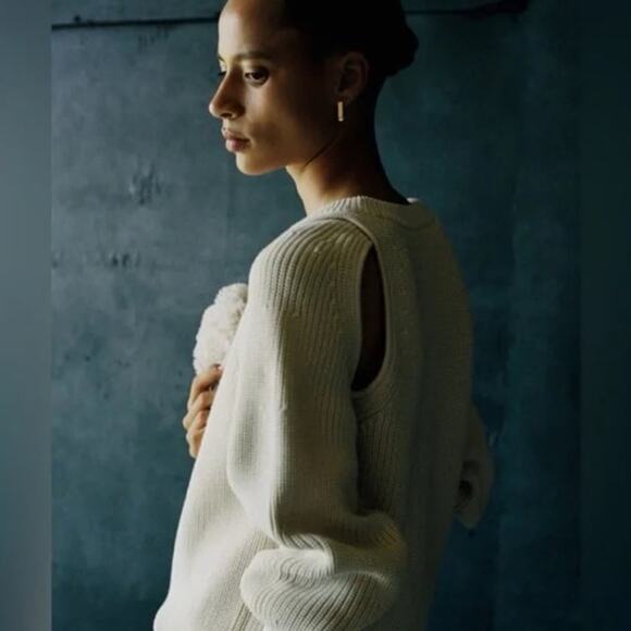 COS cutout ribbed cotton sweater - Picture 4 of 4